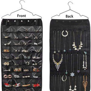 Double Sided Hanging Jewelry Organizer